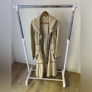RARE Transit Par Such TR-900 Beige y2k Trench Size 3